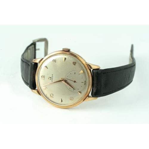 114 - Omega 18K Gold Watch

Oversized wrist watch, 39mm ex. crown, subsidiary seconds, 18mm lugs, running ... 