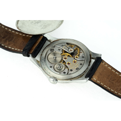 117 - Longines Wristwatch

Nickel-plated, 36mm case, subsidiary seconds, Longines Buckle, 18mm lugs, Runni... 