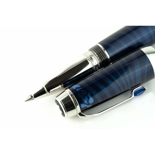 136 - Mont Blanc Boheme Paso Doble Bleu  

The Montblanc Bohéme Paso Doble Bleu with platinum-plated rim, ... 