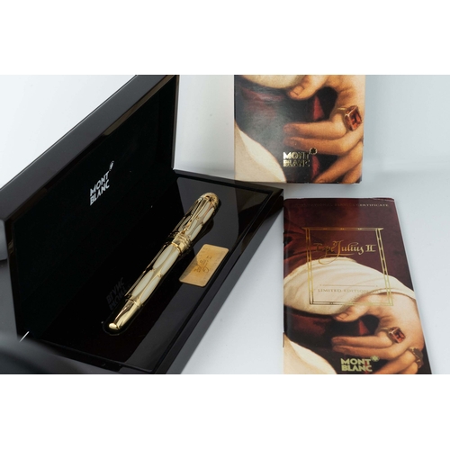 138 - Mont Blanc, A Fine Limited Edition 2005 Patron Of Art Pope Julius II 4810 Fountain Pen   

Reference... 