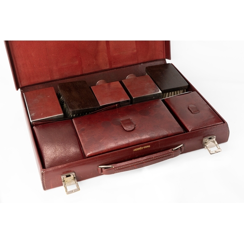 144 - Authentic Hermes Vintage Leather Travel Grooming Set With Toiletry Accessories    

A Complete Set 3... 