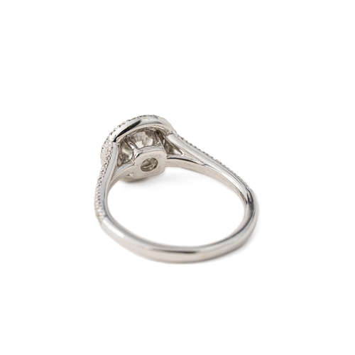 46 - A Diamond Gold Ring   

A diamond and gold ring, a round approx. 0.5ct diamond to centre, secured wi... 