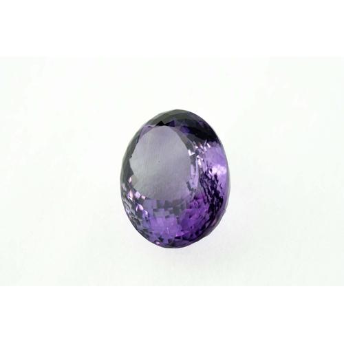 83 - Brilliant Cut Natural Amethyst

Of oval form, natural amethyst with excellent colour saturation and ... 