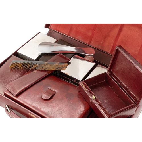 144 - Authentic Hermes Vintage Leather Travel Grooming Set With Toiletry Accessories    

A Complete Set 3... 