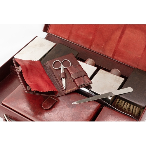 144 - Authentic Hermes Vintage Leather Travel Grooming Set With Toiletry Accessories    

A Complete Set 3... 