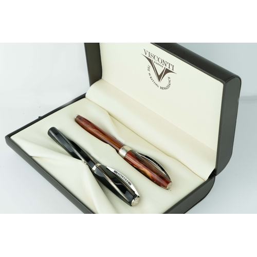 133 - A Pair Of Visconti Rollerball Pens: Visconti Van Gogh Room In Arles Roollerball Pen and Divina Elega... 