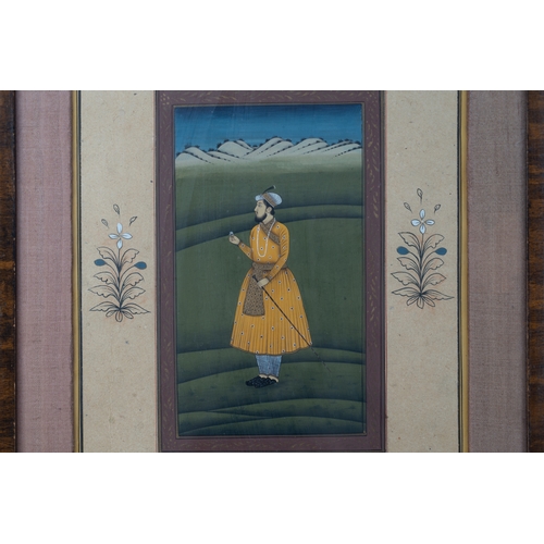 226 - A MUGHAL MINIATURE, A PORTRAIT OF A YOUNG NOBLEMAN, MUGHAL INDIA, 20TH CENTURY 
Gouache on paper, a ... 