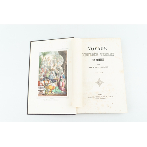 13 - VOYAGE D’HORACE VERNET EN ORIENT 
A French printed book with 16 depictions, by Émile Jean Horace VER... 