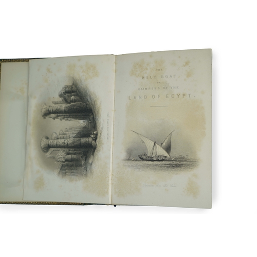 7 - THE NILE BOAT OR GLIMPSES OF THE LAND OF EGYPT, WILLIAM HENRY BARTLETT, FIFTH EDITION, PUBLISHED BY ... 