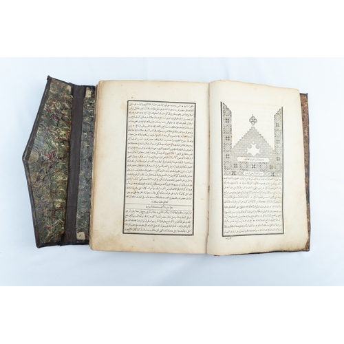 47 - AN OTTOMAN PRINTED BOOK, MARIFETNAME, BY IBRAHIM HAKKI, ERZURUMI(1703-1780), PUBLISHED IN ISTANBUL, ... 