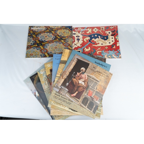 187 - SOTHEBY’S AUCTION HOUSE, ORIENTALIST ART, RUG AND CARPETS CATALOGUE, 2018, 2019
A set of eight catal... 