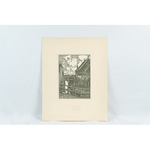 212 - THREE ENGRAVED GRAVURES
Carl Strauss (1883-1957) 

Of vertical composition, an engraved gravure depi... 