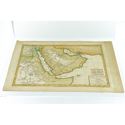 177 - 18TH CENTURY MAP, NO:14
Arabian peninsula, red sea, Ethiopia and persian gulf map by French cartogra... 