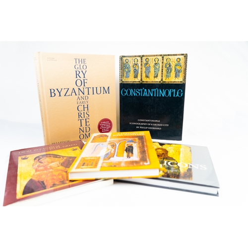 195 - FIVE BOOKS ABOUT BYZANTIUM
The Glory Of Byzantium and Early Christendom, by Antony Eastmond, Phaidon... 