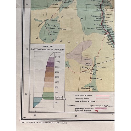 26 - Map Of The Middle East, Bartholomew’s General World Series, John Bartholomew & Son Ltd. Edinburgh, 1... 