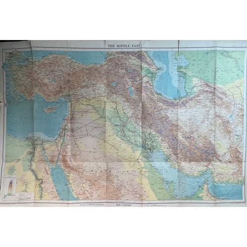 26 - Map Of The Middle East, Bartholomew’s General World Series, John Bartholomew & Son Ltd. Edinburgh, 1... 