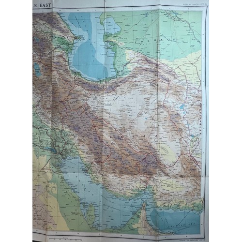 26 - Map Of The Middle East, Bartholomew’s General World Series, John Bartholomew & Son Ltd. Edinburgh, 1... 