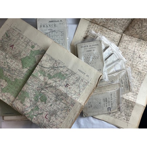 257 - A BUNDLE OF EARLY 20TH CENTURY EUROPE MAPS, FRENCH AND BELGIUM MAPS, CIRCA 1910
A bundle of early 20... 