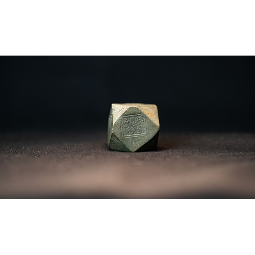 78 - A HARD STONE METATRON TALISMANIC CUBE/ DICE WITH ARABIC INSCRIPTIONS

Metatron cube; is often seen a... 