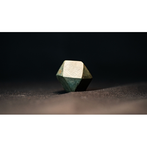 78 - A HARD STONE METATRON TALISMANIC CUBE/ DICE WITH ARABIC INSCRIPTIONS

Metatron cube; is often seen a... 