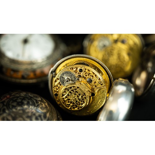 102 - A COLLECTION OF POCKET WATCHES

Of typical forms eight pocket watches, various sizes, include Edward... 