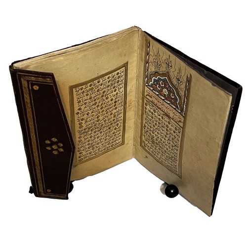 18 - A TINY PRAYER BOOK, SALAWAT SHARIF, MUHYIDDIN ARABI SIGNED BY SAYYID ALI RASIM, DATED 19 SHAWWAL 124... 