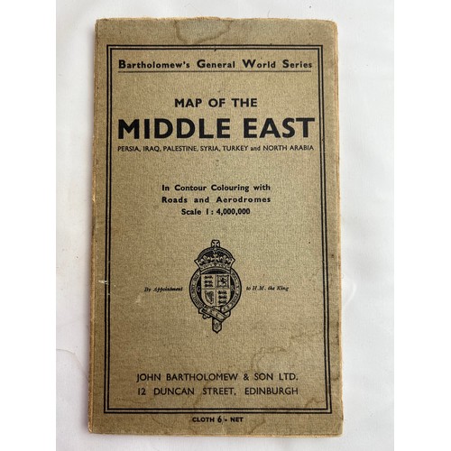 26 - Map Of The Middle East, Bartholomew’s General World Series, John Bartholomew & Son Ltd. Edinburgh, 1... 