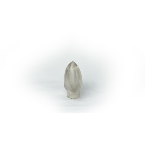 38 - A ROCK CRYSTAL ARROW HEAD MOUNT STOPPER Of faceted arrow head shape, with a mount to function as a d... 