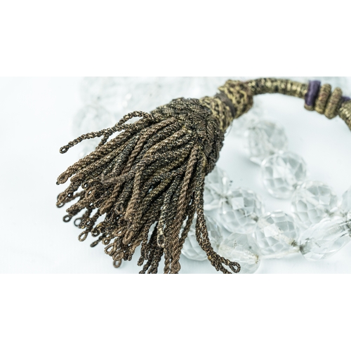 59 - ROCK CRYSTAL PRAYER BEADS, 18TH/19TH CENTURY,The tasbih strung with 29 spherical crystal beads, smal... 