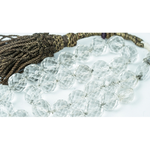 59 - ROCK CRYSTAL PRAYER BEADS, 18TH/19TH CENTURY,The tasbih strung with 29 spherical crystal beads, smal... 