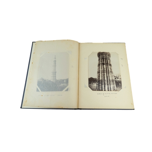 143 - AN INDIAN ALBUM CIRCA 1900, 36 print photos of Indian Landmarks, each photo 20,6 x 16 cm, 35,6 x. 26... 