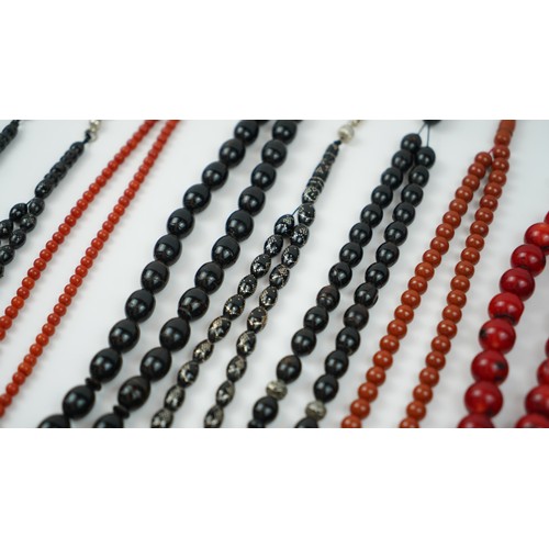 169 - Hand-made 150+ praying beads/rosary/tasbih, various forms, sizes, materials and counts, varrying mat... 