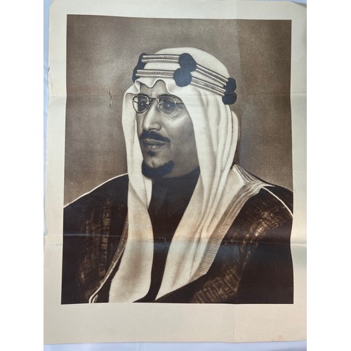 19 - A LARGE 
PHOTOGRAPH OF KING SAUD BIN ABDULAZIZ AL SAUD, 1950s
A large photograph of King Saud Bin Ab... 