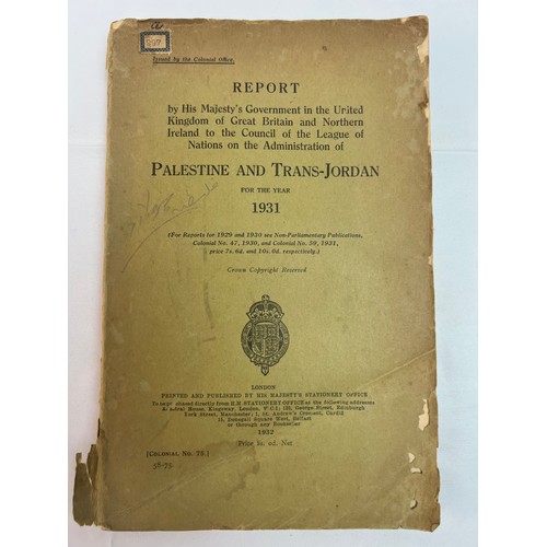 22 - FOR REPORTS FOR 1929 AND 1930 SEE NON-PARLIAMENTARY PUBLICATIONS, COLONIAL NO. 47, 1930, AND COLONIA... 