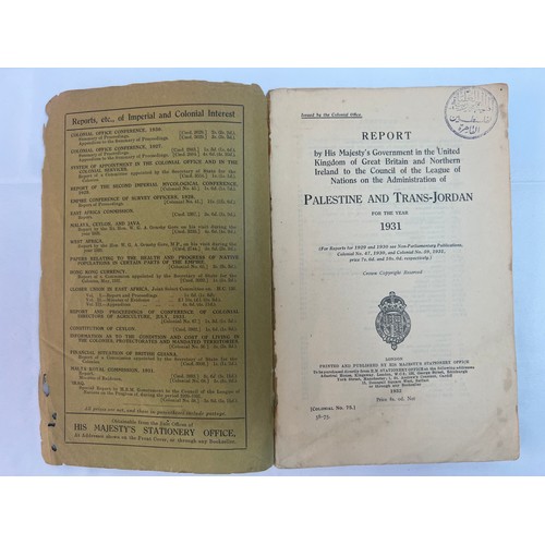 22 - FOR REPORTS FOR 1929 AND 1930 SEE NON-PARLIAMENTARY PUBLICATIONS, COLONIAL NO. 47, 1930, AND COLONIA... 