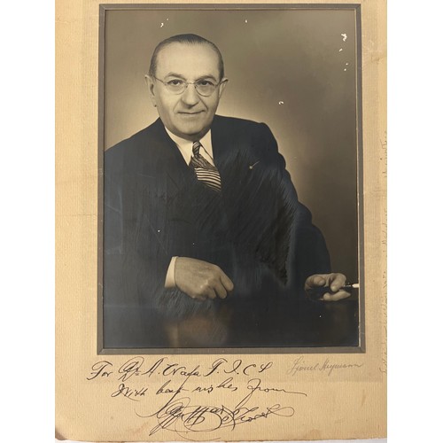 30 - A COMPILATION 
OF AUTOGRAPHS, INCLUDING M.D. MAX THOREK, THE FOUNDER OF INTERNATIONAL COLLEGE OF SUR... 