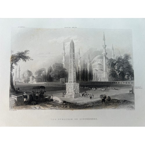 38 - TWO 
LITHOGRAPHIC PRINTS OF ISTANBUL, BY WILLIAM HENRY BARTLETT, 1850 
The Atmeidan 
or Hippodrome (... 