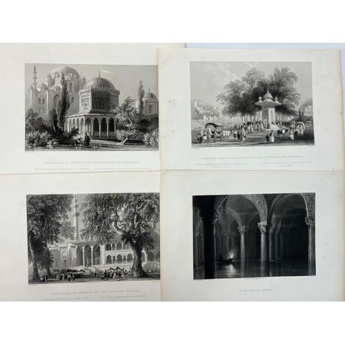 51 - 14 ENGRAVINGS
 FROM THE BOOK ENTITLED “THE BEAUTIES OF THE BOSPHORUS”, MISS PARDOE, DRAWINGS BY WILL... 