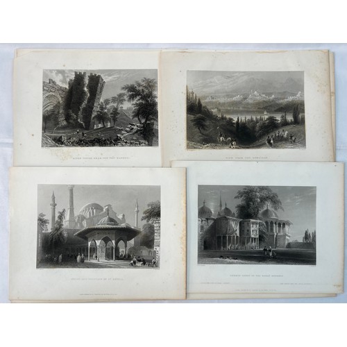 51 - 14 ENGRAVINGS
 FROM THE BOOK ENTITLED “THE BEAUTIES OF THE BOSPHORUS”, MISS PARDOE, DRAWINGS BY WILL... 