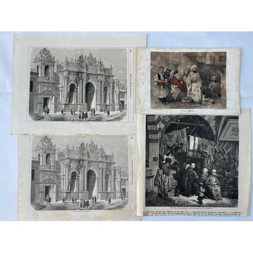 54 - A COMPILATION 
OF WOOD ENGRAVINGS OF OTTOMAN TURKEY, 19TH CENTURY 
“Cin Bazaar in Constantinople”,
 ... 