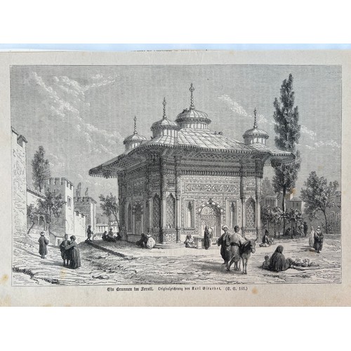 55 - A COMPILATION 
OF NEWSPAPER AND MAGAZINE CLIPS WITH ENGRAVINGS ABOUT OTTOMAN TURKEY, 19TH CENTURY
Te... 