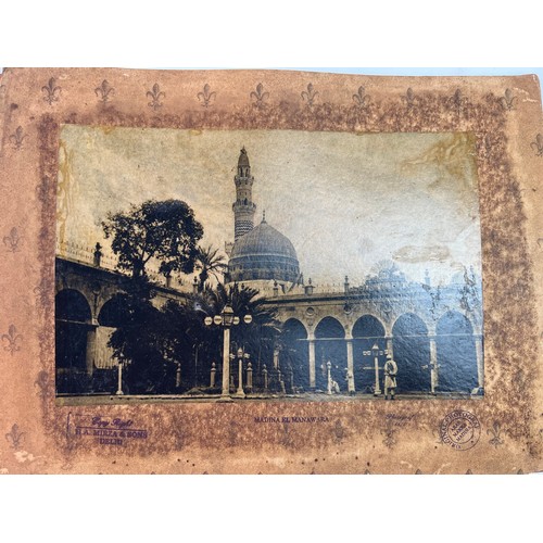 71 - 4 PHOTOGRAPHS
 OF MACCA AND MADINA, BY H A MIRZA & SONS, DELHI, 1870
A panoramic 
view of Kaa’ba, Ma... 