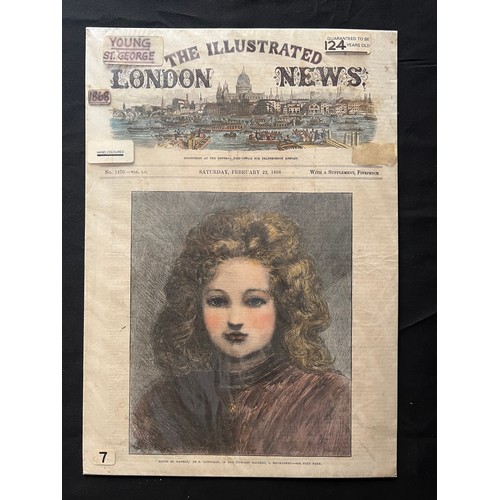 78 - THE ILLUSTRATED
 LONDON NEWS, SATURDAY, FEBRUARY 22, 1868, ISSUE NO 1470, VOLUME LII
Hand-coloured p... 