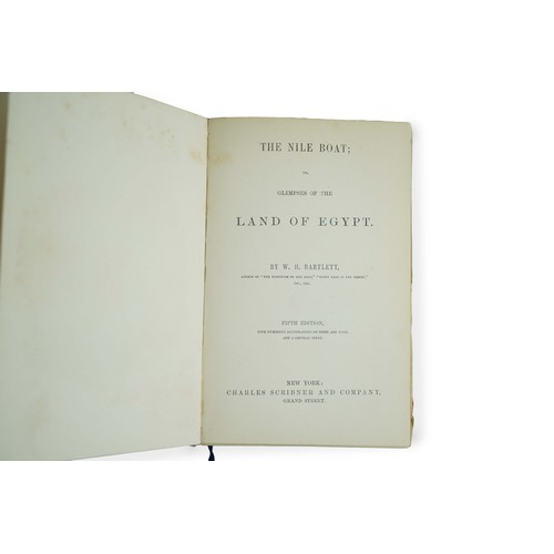 122 - THE NILE
 BOAT OR GLIMPSES OF THE LAND OF EGYPT, WILLIAM HENRY BARTLETT, FIFTH EDITION, PUBLISHED BY... 