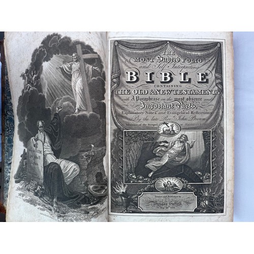 137 - THE SELF INTERPRETING BIBLE, BY THE LATE REV. JOHN BROWN, PUBLISHED AND PRINTED BY T. KINNERSLEY, AC... 