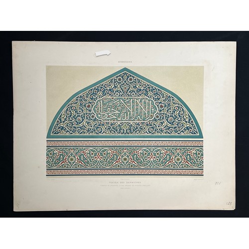 163 - A LITHOGRAPH PLAQUE
Tekyeh Des Derwiches
Tympan et Bordure d’une Arcade en Faïence Émaillée, from th... 