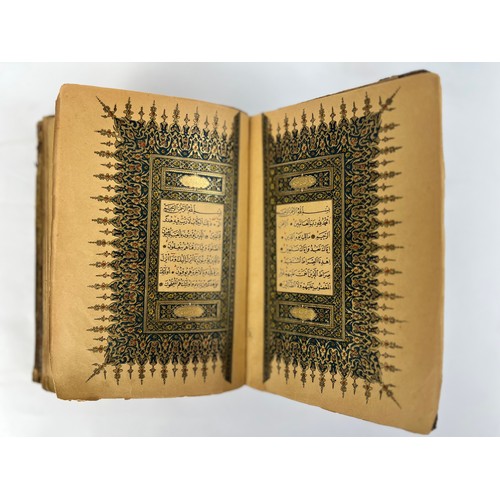 184 - A PRINT COPY OF QUR'AN
Arabic printed book on paper, 330 leaves, plus 2 fly-leave, 15 lines to the p... 