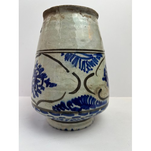 45 - A POTTERY VASE
Of cylindrical shape and shouldered form, with straight, short, circular rim, the bod... 