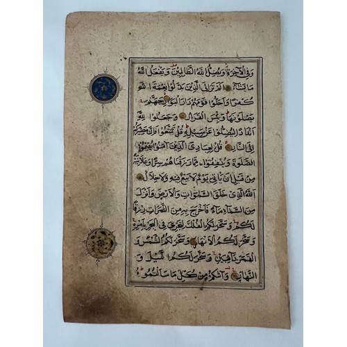 96 - A QUR’AN FOLIO, SURAH AL-IBRAHIM, SAFAVID IRAN, 17TH CENTURY
Arabic manuscript on watermarked paper,... 