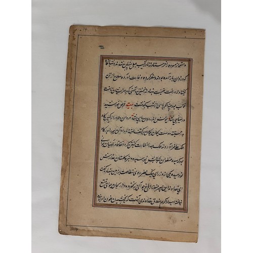 107 - A FOLIO FROM A PERSIAN DIWAN, POETRY, 19TH CENTURY, IRAN
Poetry, Persian manuscript on paper, 11 lin... 